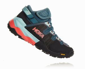 Hoka One One Women's Arkali Hiking Shoes Black/Blue Canada Store [GHETQ-2498]
